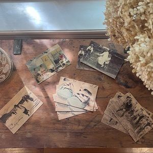 Set of 10 wooden postcards
